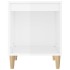 Mesitas de noche 2 unidades blanco brillante 40x35x50