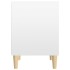 Mesitas de noche 2 unidades blanco brillante 40x35x50
