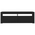 Mueble de TV con luces LED negro 120x35x40
