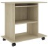 Mesa de ordenador madera contrachapada color roble 80x50x75