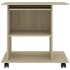 Mesa de ordenador madera contrachapada color roble 80x50x75