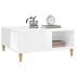 Mesa de centro madera contrachapada blanco brillo 80x80x36,5