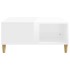 Mesa de centro madera contrachapada blanco brillo 80x80x36,5