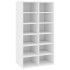 Mueble zapatero de madera contrachapada blanco 54x34x100,5