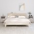 Mesitas de noche 2 uds HAMAR pino macizo blanco 40x35x62