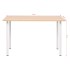 Mesa de comedor 120x60x73 cm color roble y