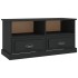 Mueble para TV madera contrachapada negro 93x35,5x45