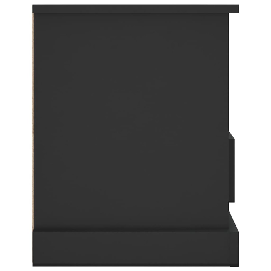 Mueble para TV madera contrachapada negro 93x35,5x45