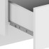 Mesitas de noche de pared 2 unidades blanco