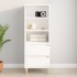 Aparador alto madera contrachapada blanco 40x36x110