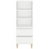 Aparador alto madera contrachapada blanco 40x36x110