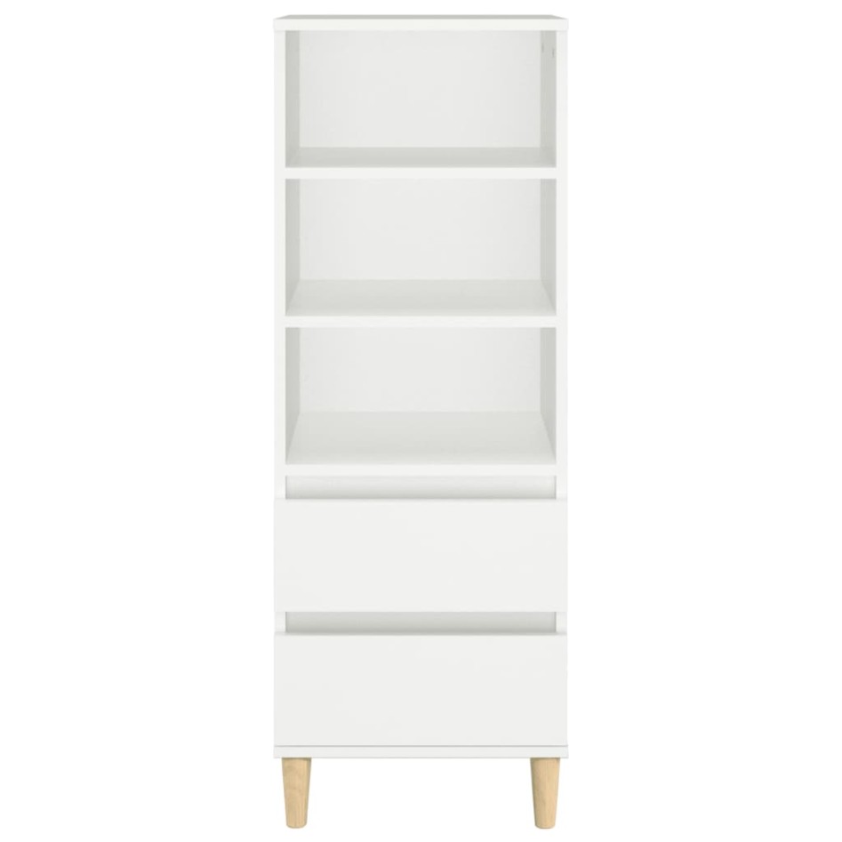 Aparador alto madera contrachapada blanco 40x36x110