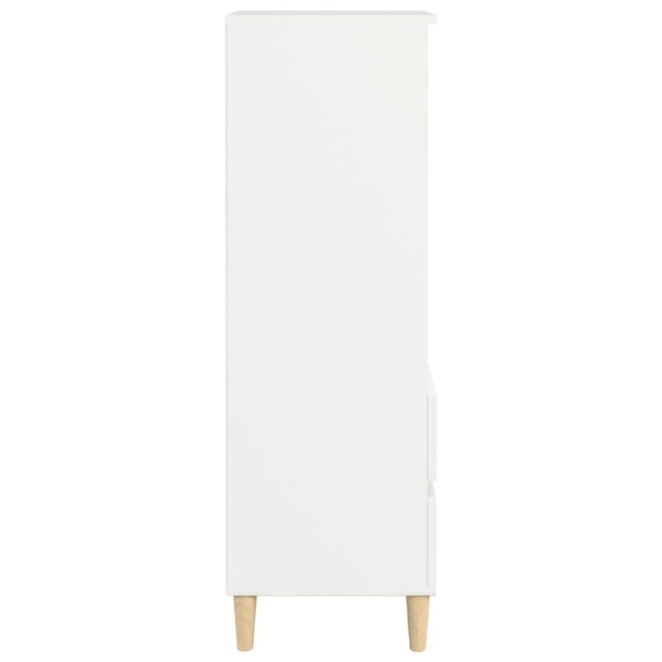 Aparador alto madera contrachapada blanco 40x36x110