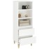 Aparador alto madera contrachapada blanco 40x36x110