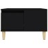 Mesa de centro madera contrachapada negro 55x55x36,5