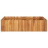 Arriate de madera maciza de acacia 100x100x25