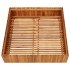 Arriate de madera maciza de acacia 100x100x25