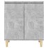 Aparador y patas madera contrachapada gris hormigón 60x35x70