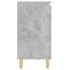 Aparador y patas madera contrachapada gris hormigón 60x35x70