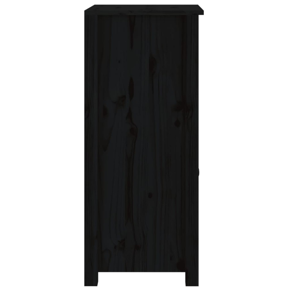 Aparador de madera maciza de pino negro 40x35x80