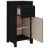 Aparador de madera maciza de pino negro 40x35x80