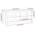 Banco zapatero madera maciza de pino gris 110x38x45,5