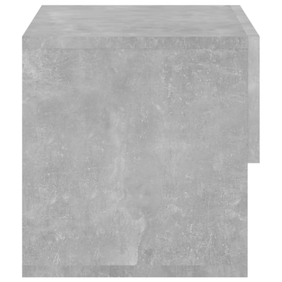 Mesitas de noche de pared 2 unidades color gris