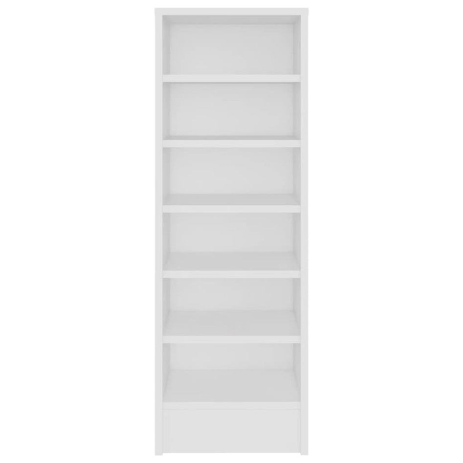 Mueble zapatero de madera contrachapada blanco 31,5x35x90