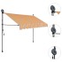 Toldo manual retráctil con LED amarillo y azul 250