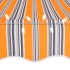 Toldo manual retráctil con LED amarillo y azul 250
