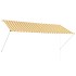 Toldo retráctil 300x150 cm amarillo y