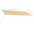Toldo retráctil 300x150 cm amarillo y