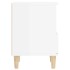 Mesitas de noche 2 unidades blanco brillante 40x35x50