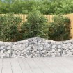 Cesta de gaviones forma arco hierro galvanizado 200x30x60/80 cm