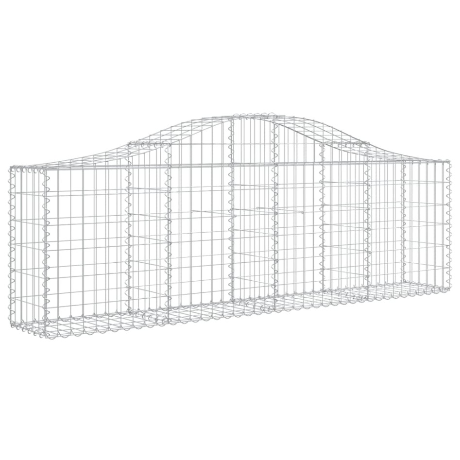 Cesta de gaviones forma arco hierro galvanizado 200x30x60/80