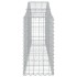 Cesta de gaviones forma arco hierro galvanizado 200x30x60/80