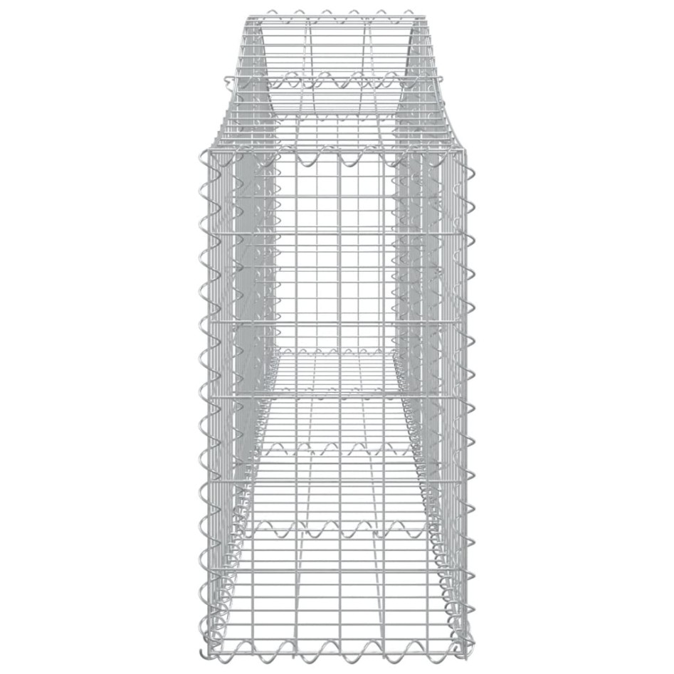 Cesta de gaviones forma arco hierro galvanizado 200x30x60/80