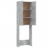 Armario de lavadora gris hormigón 64x25,5x190