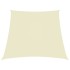 Toldo de vela trapezoidal tela oxford color crema 4/5x4