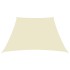 Toldo de vela trapezoidal tela oxford color crema 4/5x4