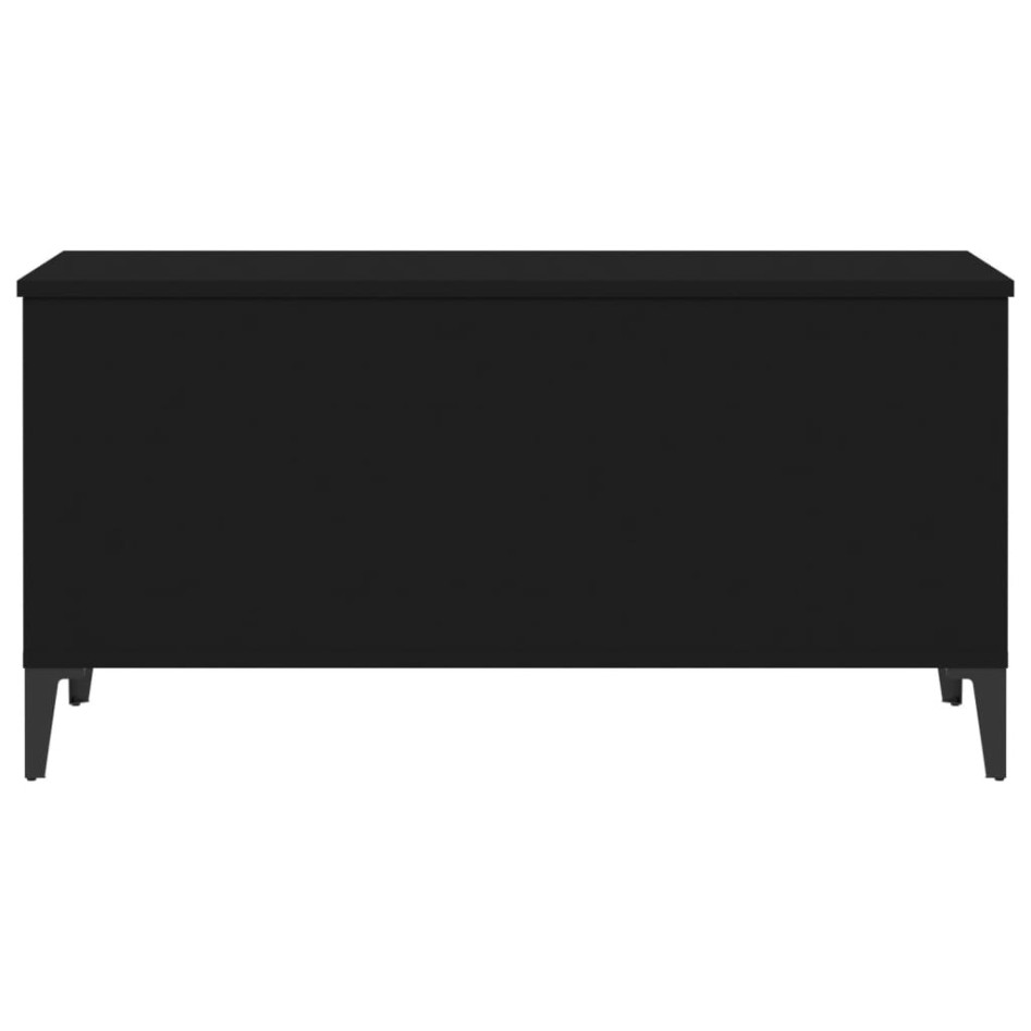 Mesa de centro madera contrachapada negro 90x44,5x45