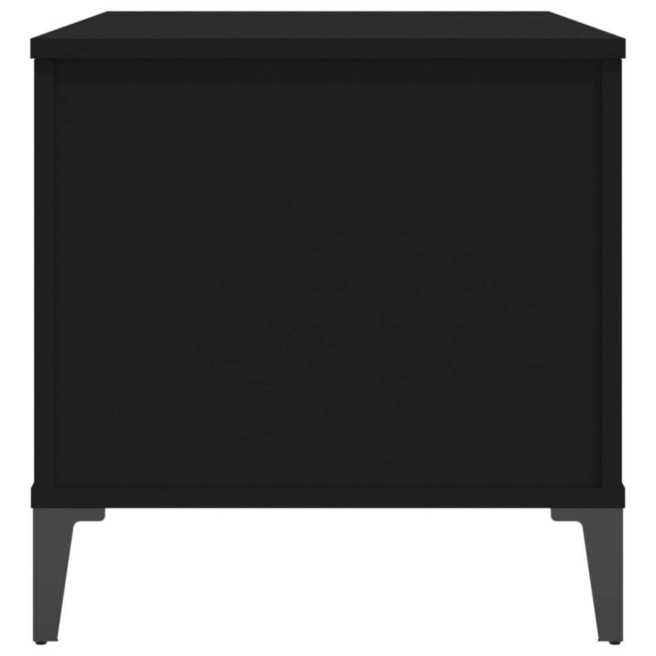 Mesa de centro madera contrachapada negro 90x44,5x45