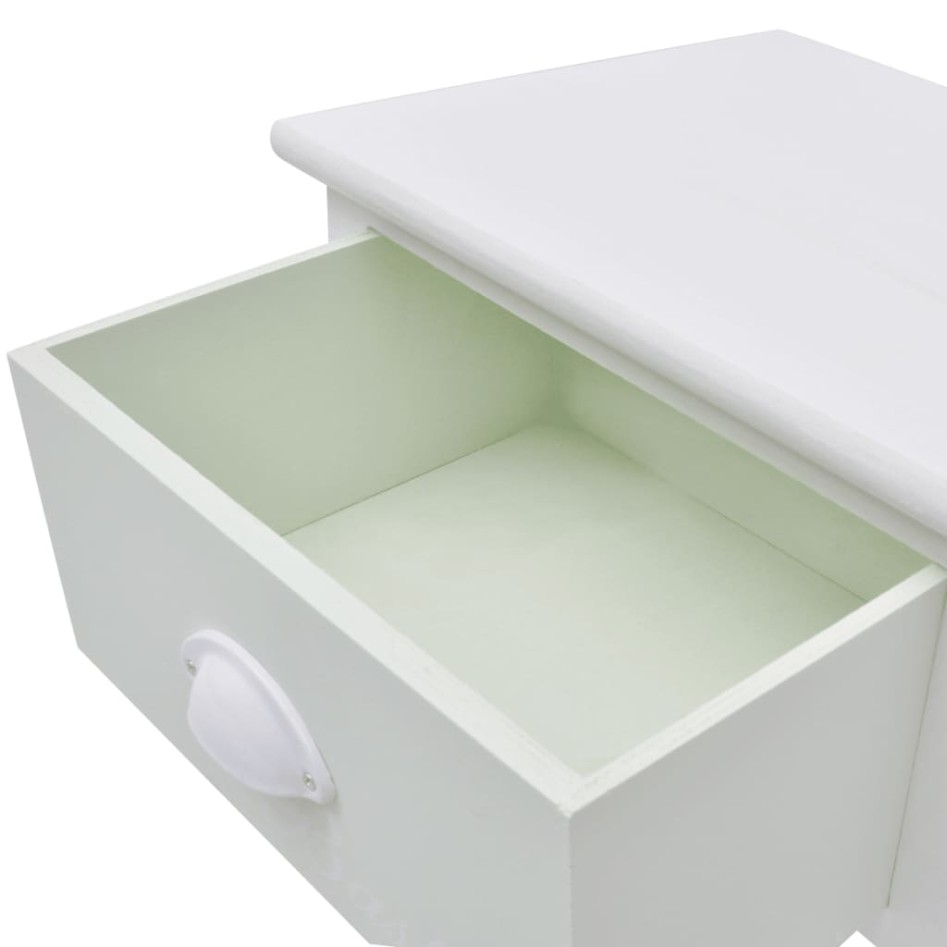 Mesitas de noche de estilo francés de madera 2