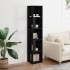 Mueble de esquina madera contrachapada negro 33x33x164,5