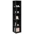 Mueble de esquina madera contrachapada negro 33x33x164,5