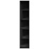 Mueble de esquina madera contrachapada negro 33x33x164,5