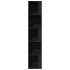 Mueble de esquina madera contrachapada negro 33x33x164,5