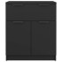 Aparador de madera contrachapada negro 60x30x70