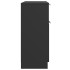 Aparador de madera contrachapada negro 60x30x70
