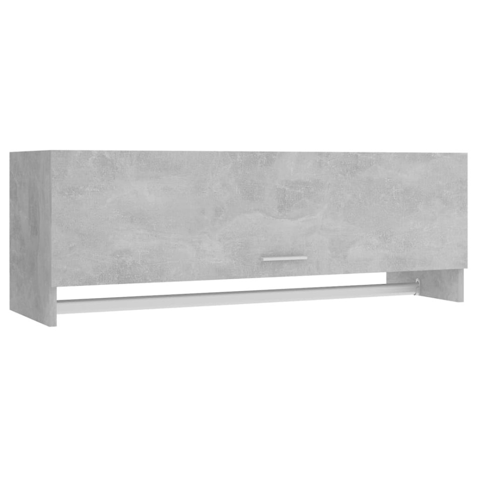 Armario de madera contrachapada gris hormigón 100x32,5x35